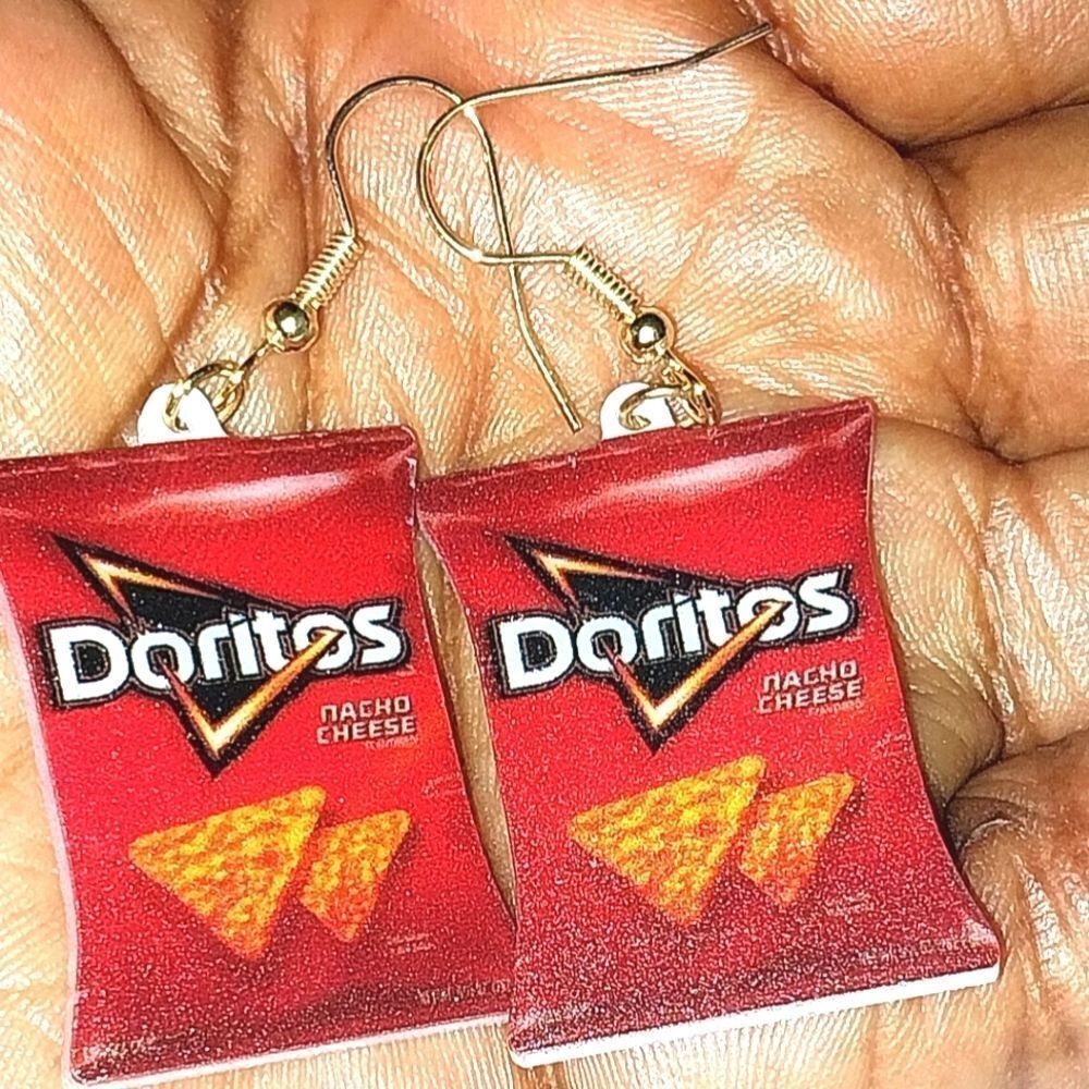Fun dangling acrylic 5D pendant earrings
